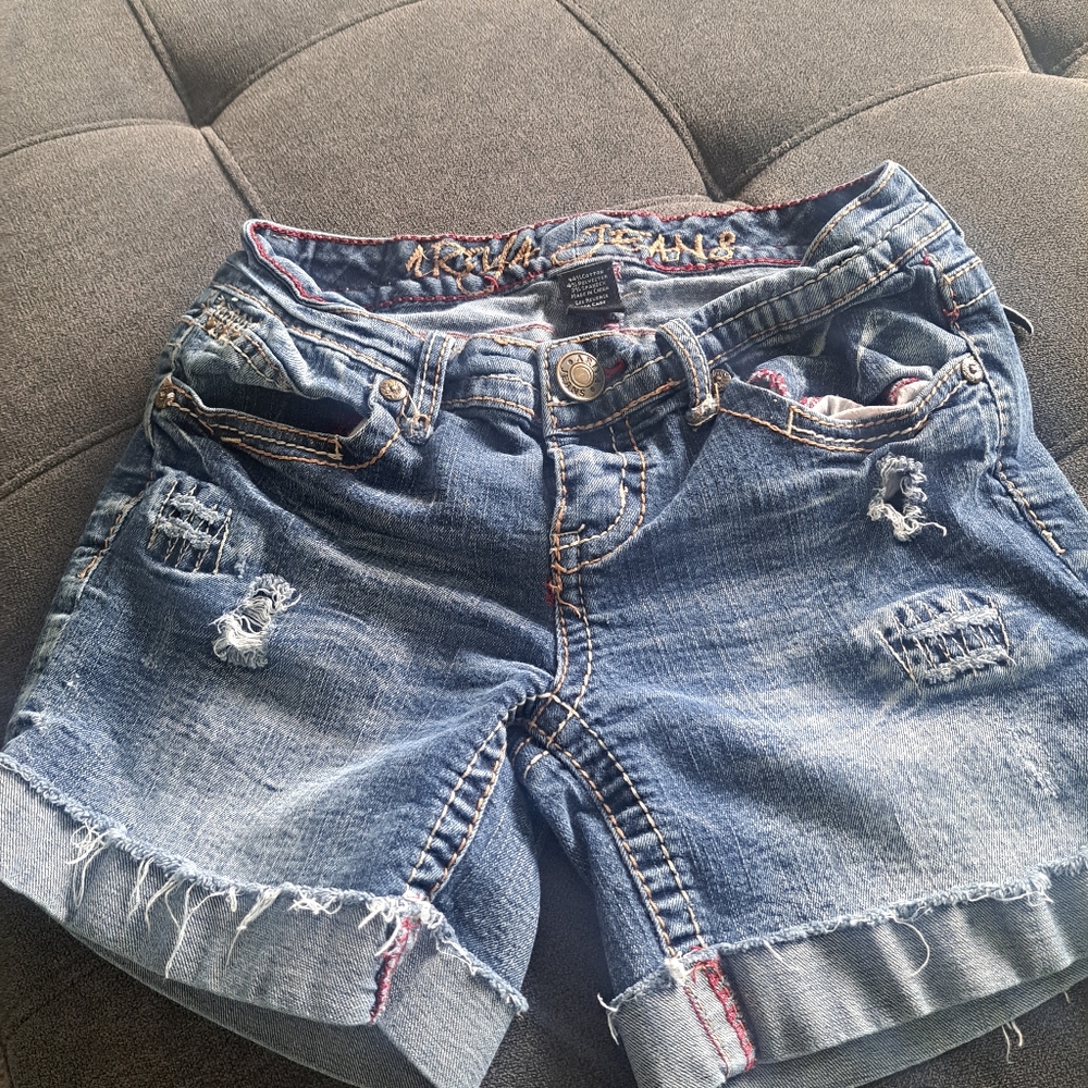 Denim Distressed Women Shorts